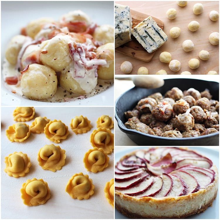 【PDFレシピ】秋のゴルゴンゾーラチーズ入りニョッキとポルチーニ茸のラビオリ