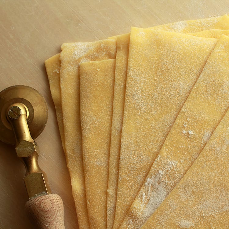 パスタのかたち：手打ち生ラザニア生地